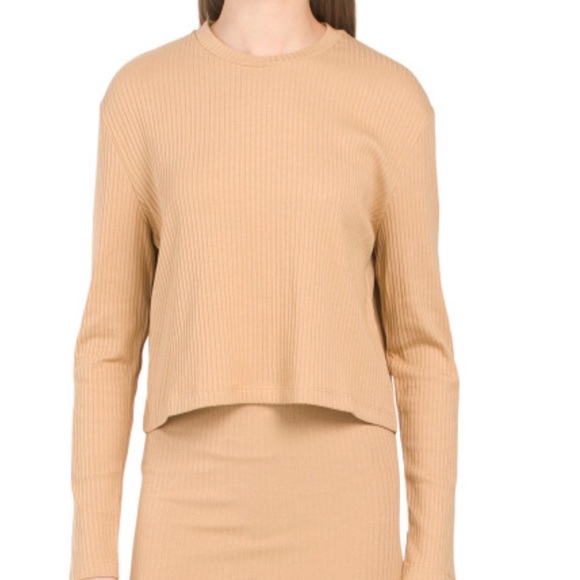 French Connection Tommy Ribbed Crop Top - Picture 1 of 4